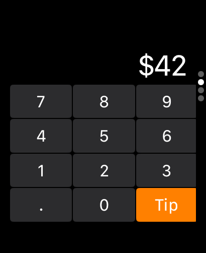 Calculator on Apple Watch